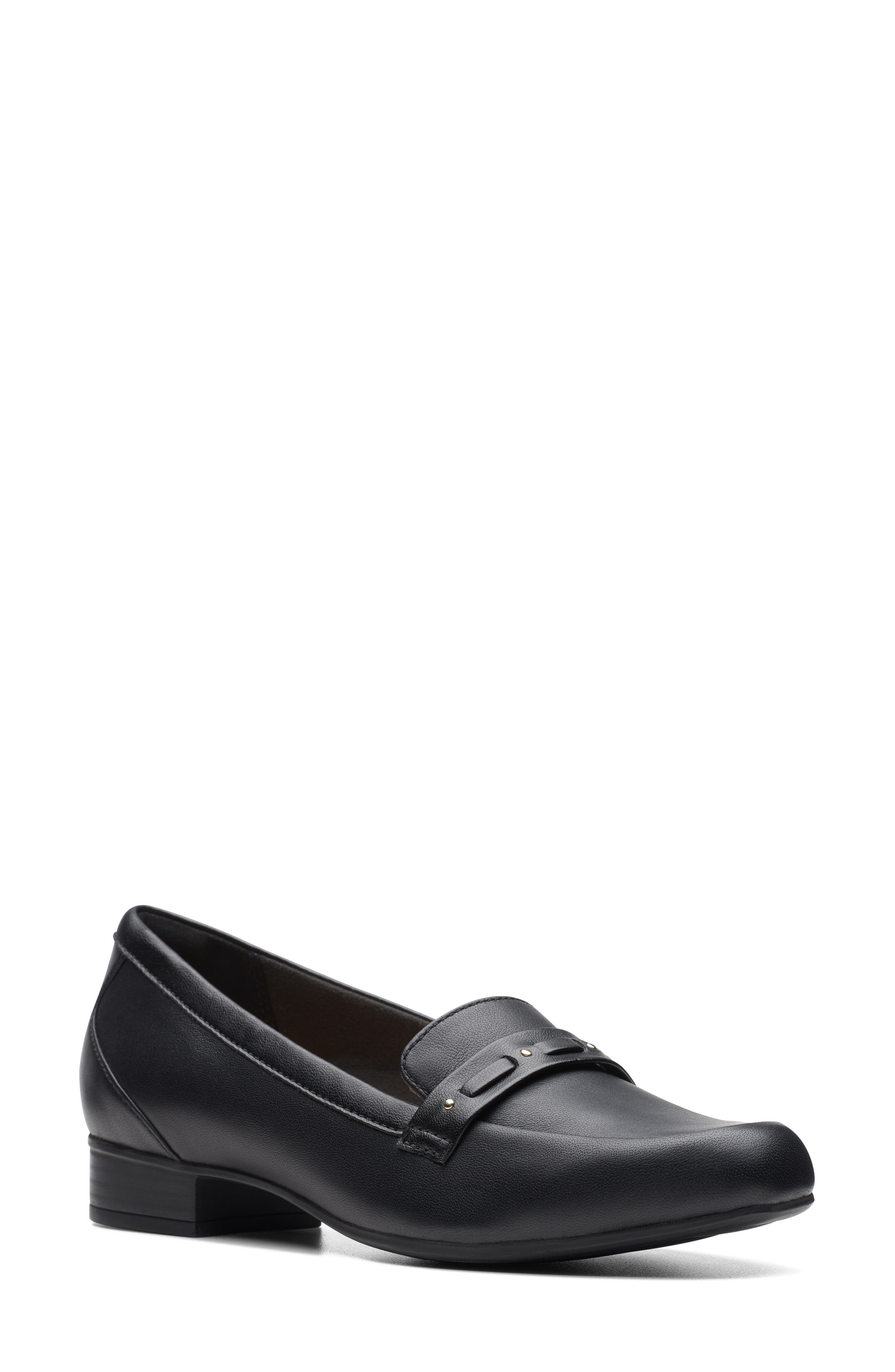 Juliet Bay Loafer, Main, color, BLACK LEATHER