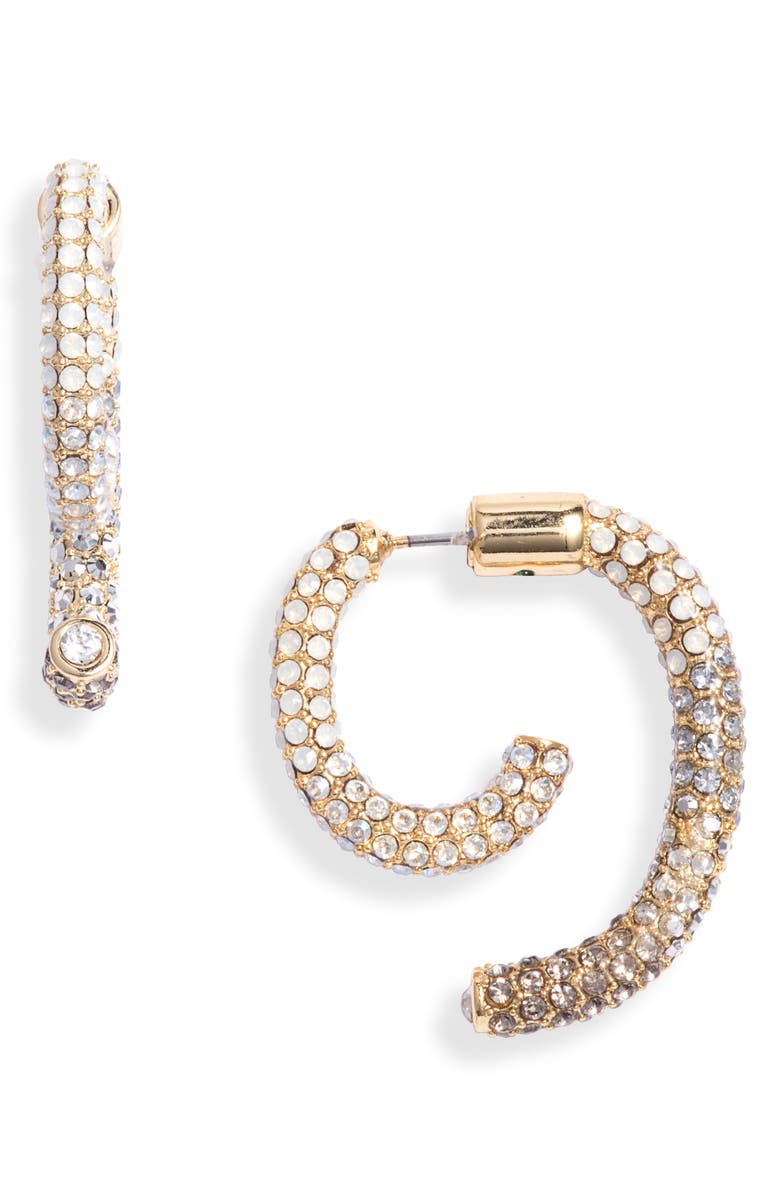 DEMARSON Air Pavé Luna Convertible Earrings, Main, color,