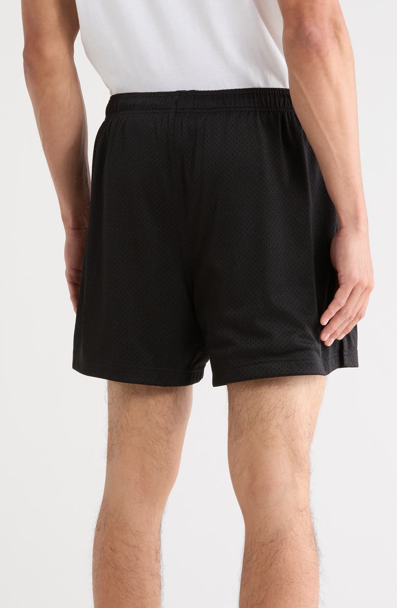 Z by Zella Diamond Mesh Shorts, Alternate, color, Black