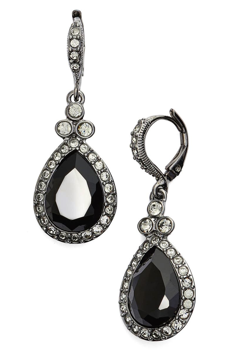 Givenchy Pavé Drop Earrings, Main, color, 