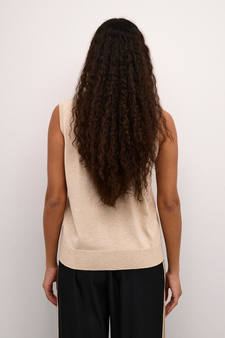 KAlizza Round Neck Sleeveless Pullover, Alternate, color, Feather Gray Melange