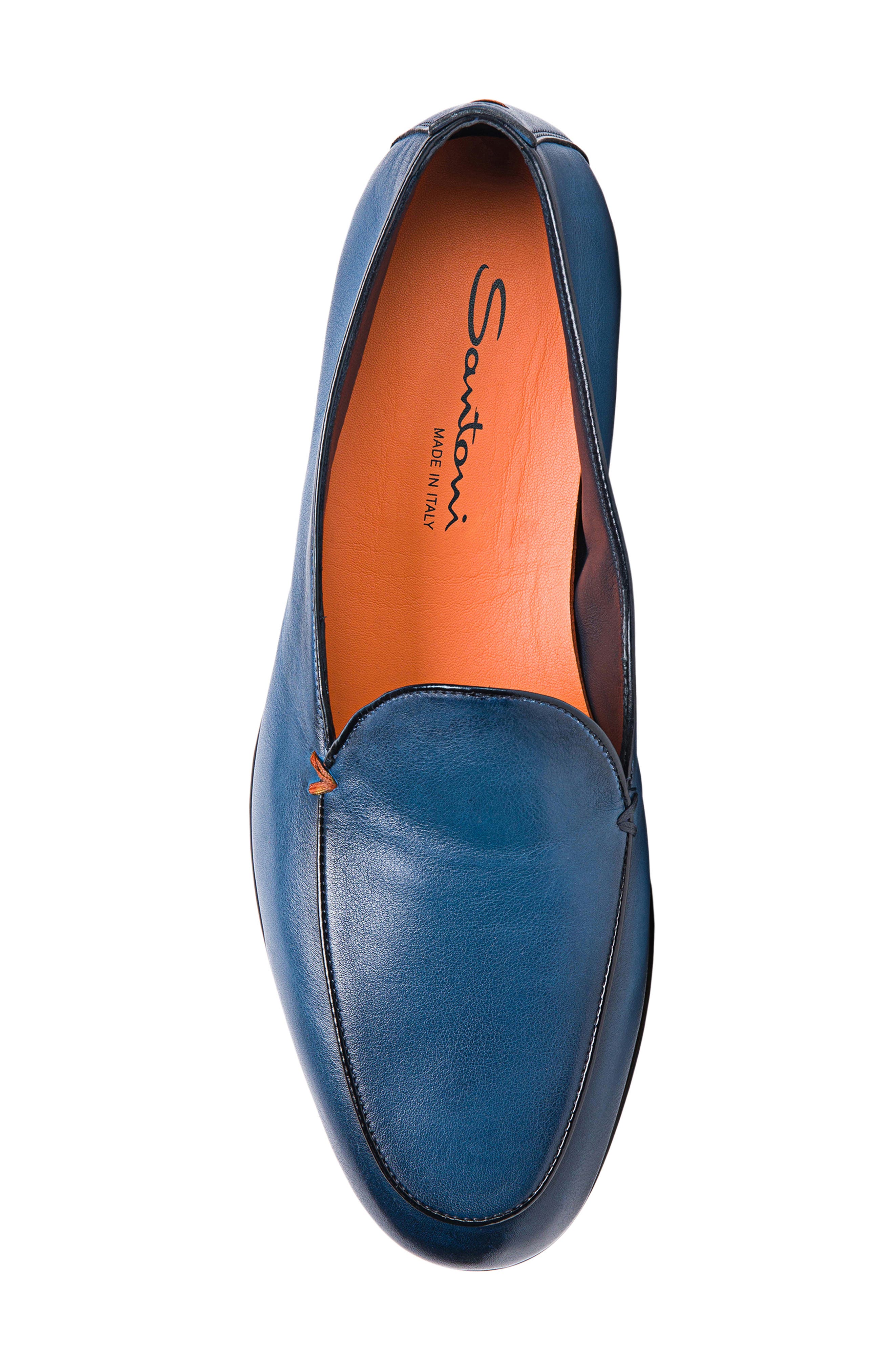Santoni Vibe Loafer, Alternate, color, Blue