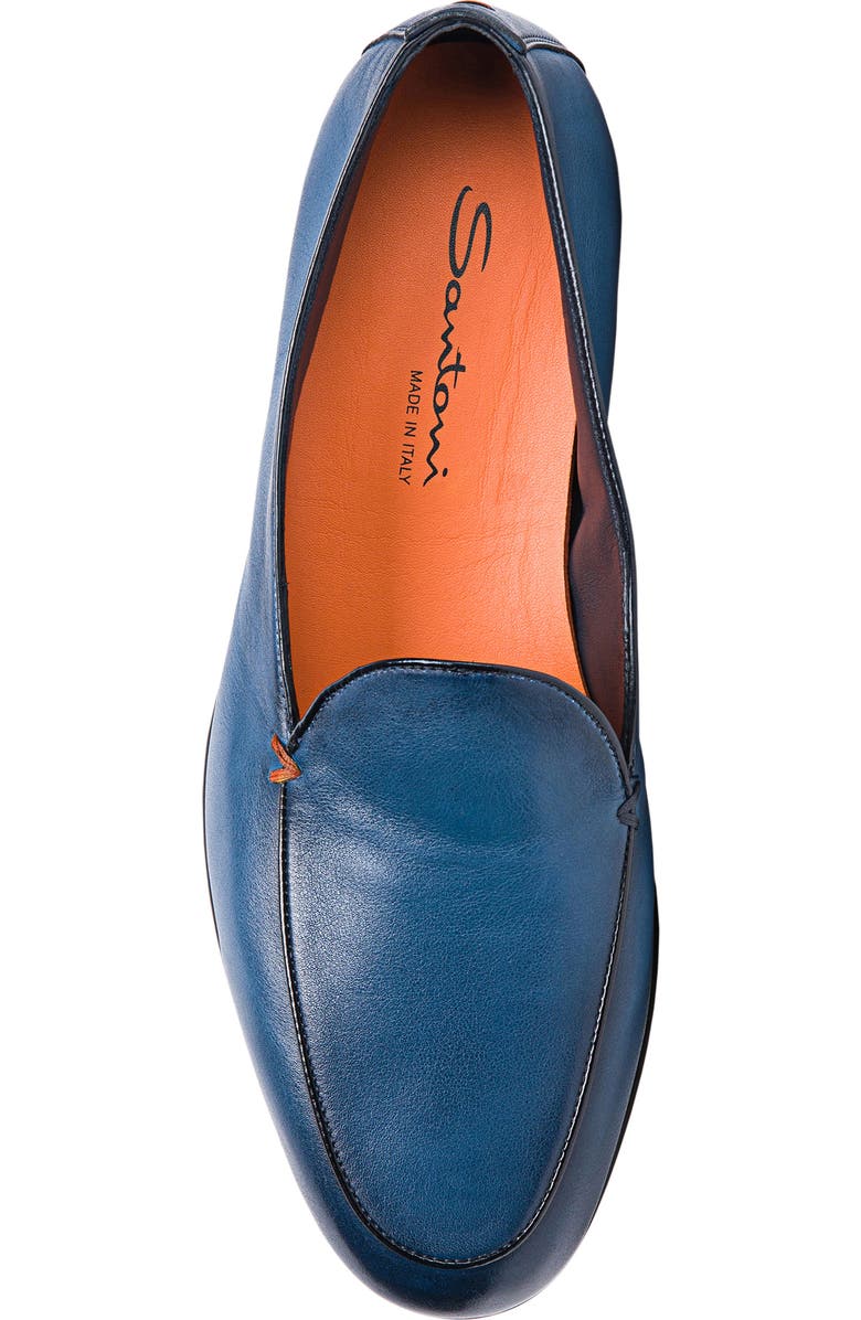Santoni Vibe Loafer, Alternate, color, Blue