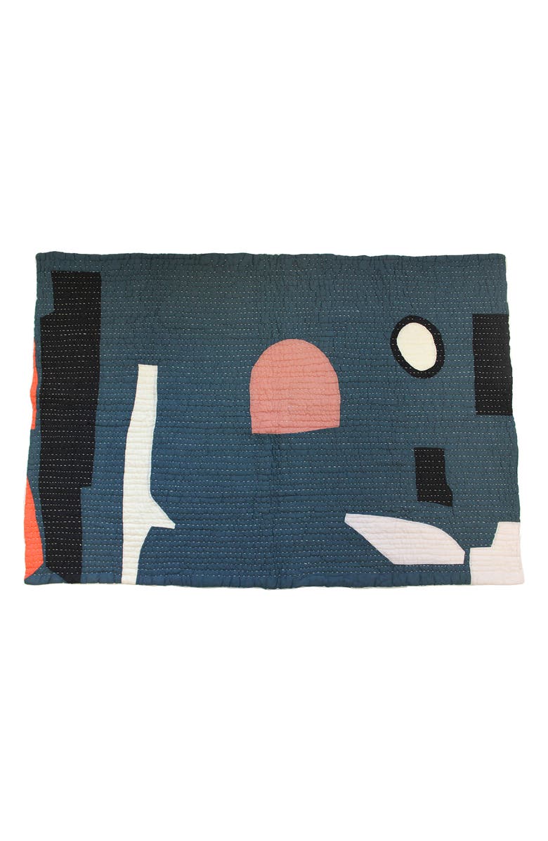 Cold Picnic Midnight Dinner Reversible Quilt, Main, color,