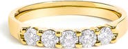 Haus of Brilliance 14K Gold 1/2 Ctw Diamond 5 Stone Band Ring