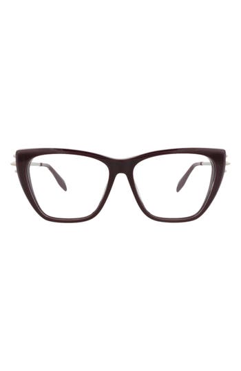 Alexander Mcqueen Mcqueen 55mm Cat Eye Optical Glasses