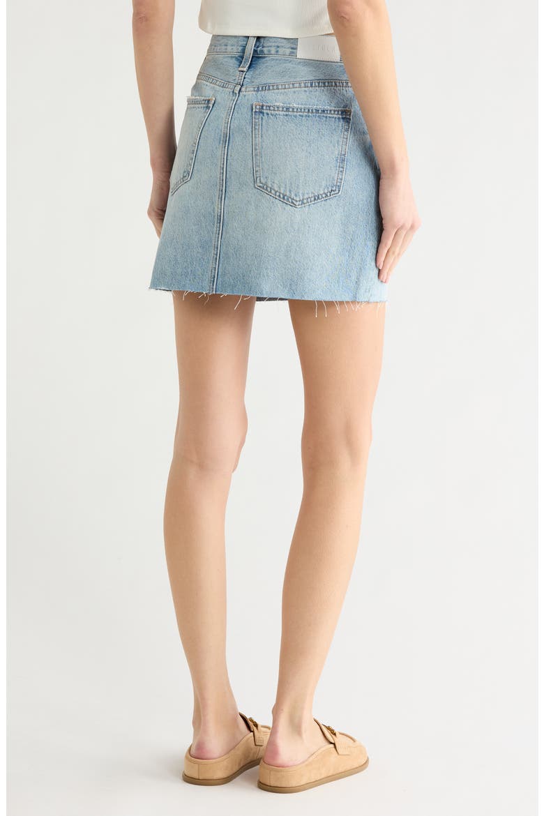 Skye High Waist Denim Miniskirt, Alternate, color, BROOKLYN