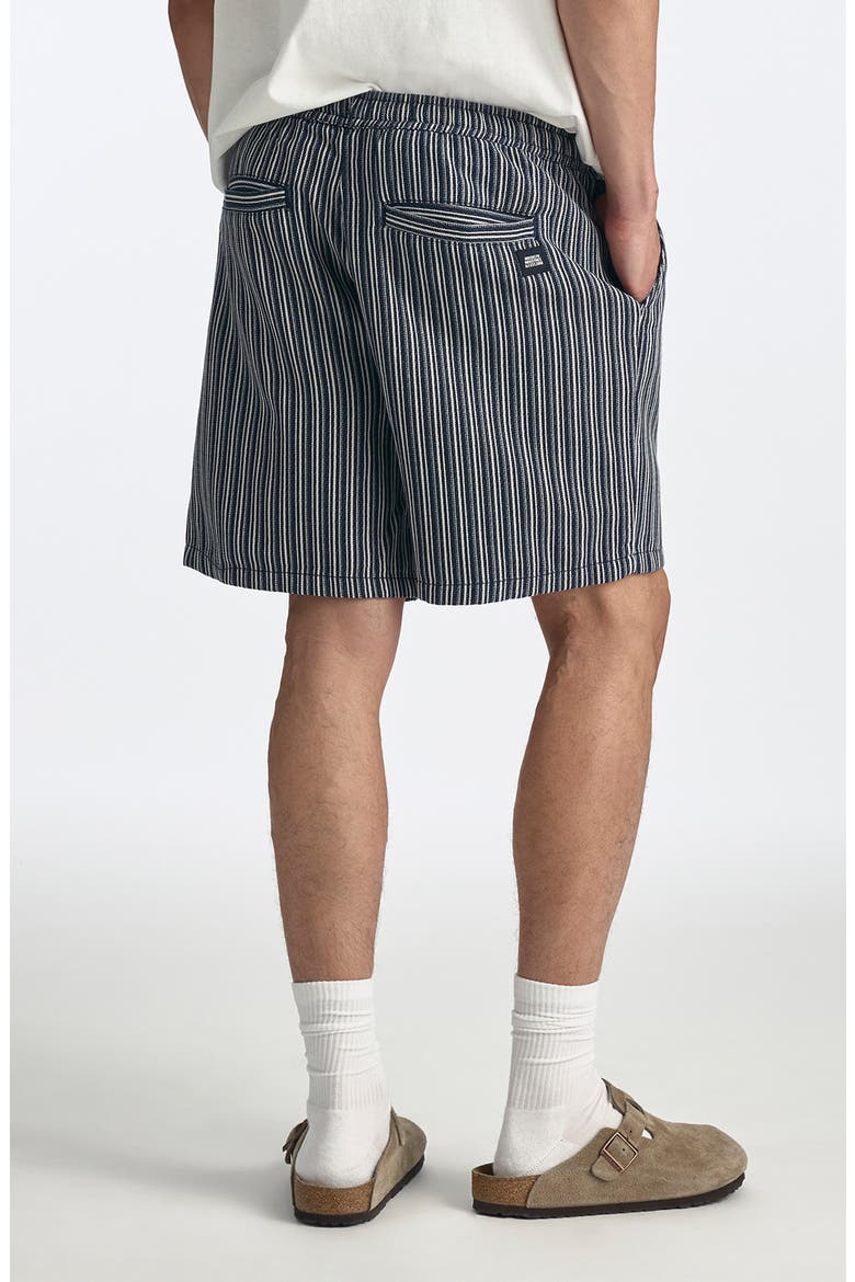 Indigo Stripe Shorts, Alternate, color, INDIGO STRIPE