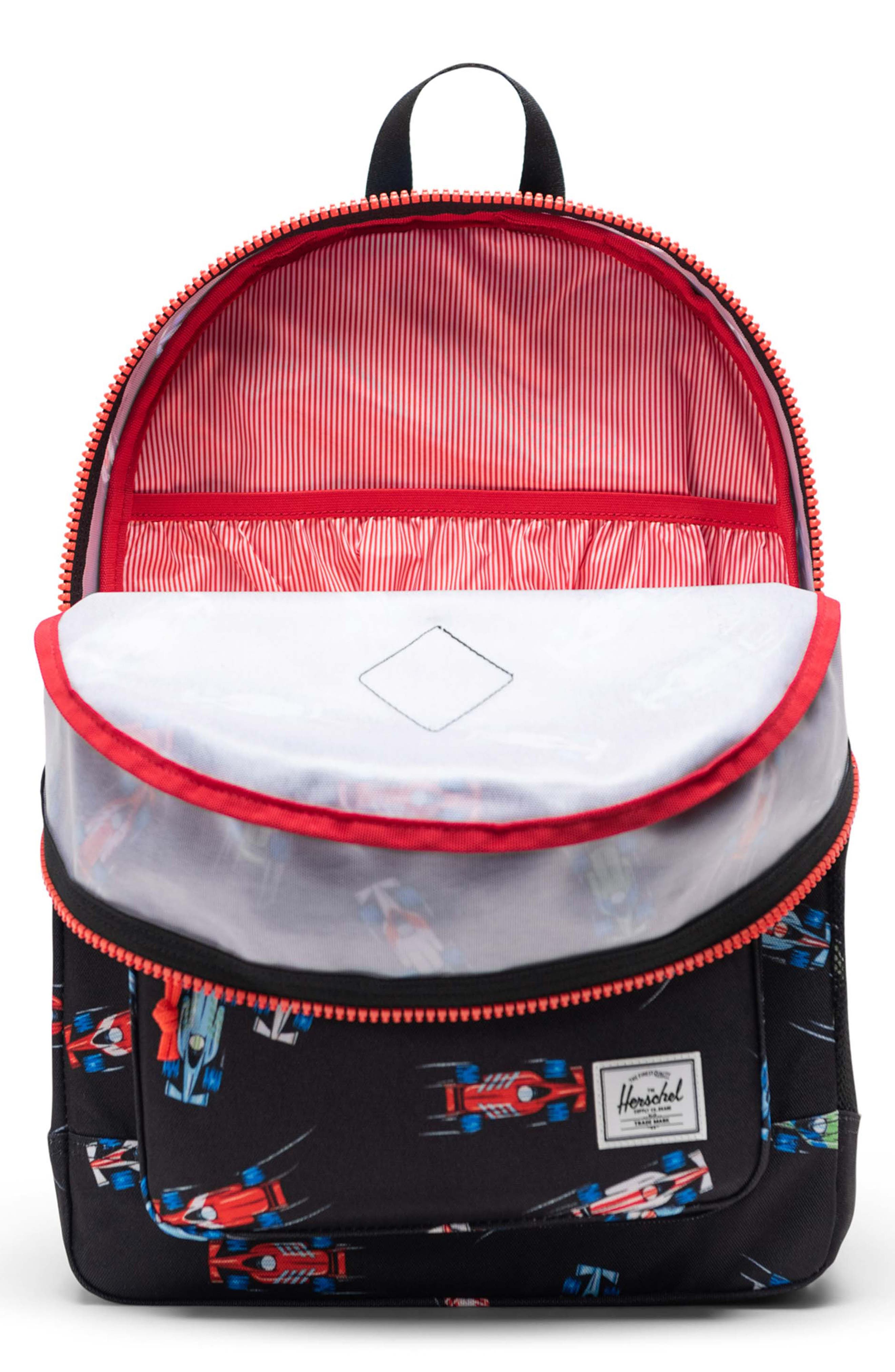 Herschel Supply Co. Kids' Heritage Youth Backpack, Alternate, color, Race Cars