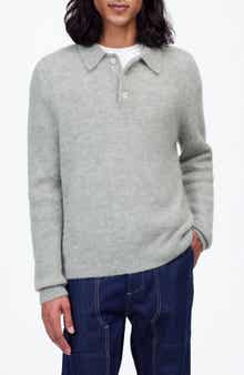 Madewell Alpaca Blend Polo Sweater