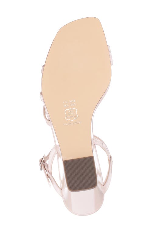 Nina Santana Ankle Strap Wedge Sandal In Beige