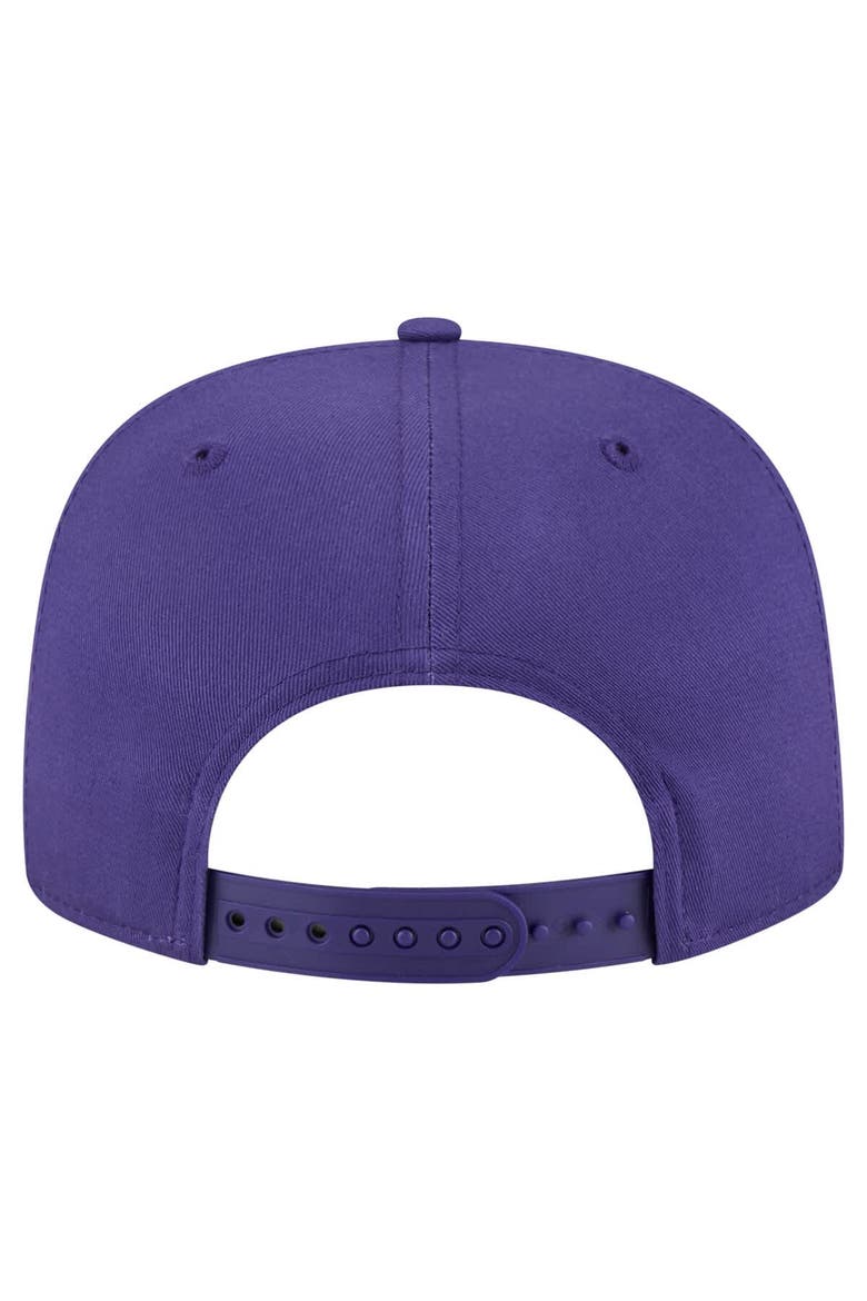 Men's New Era Purple Phoenix Suns Team Text Golfer Snapback Hat, Alternate, color, Purple