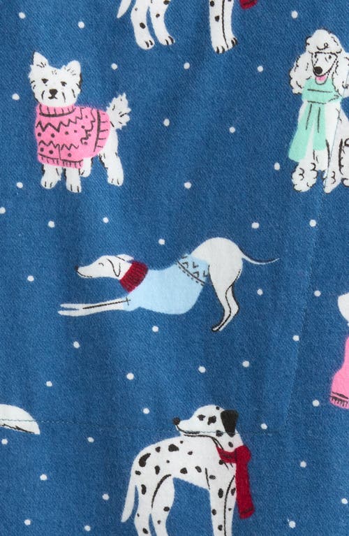 Pj Salvage Print Flannel Pajamas In Blue