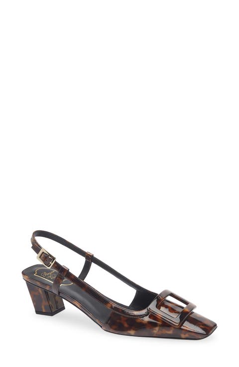 Belle Vivier Patent Leather Slingback Pump