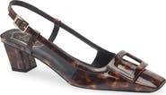 Roger Vivier Belle Vivier Patent Leather Slingback Pump