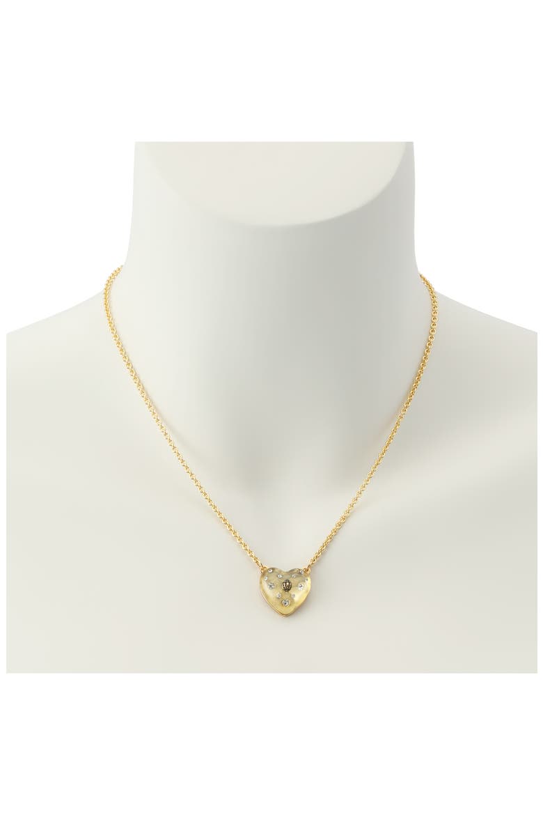 Resin Heart Pendant Necklace, Alternate, color, CHAMPAGNE