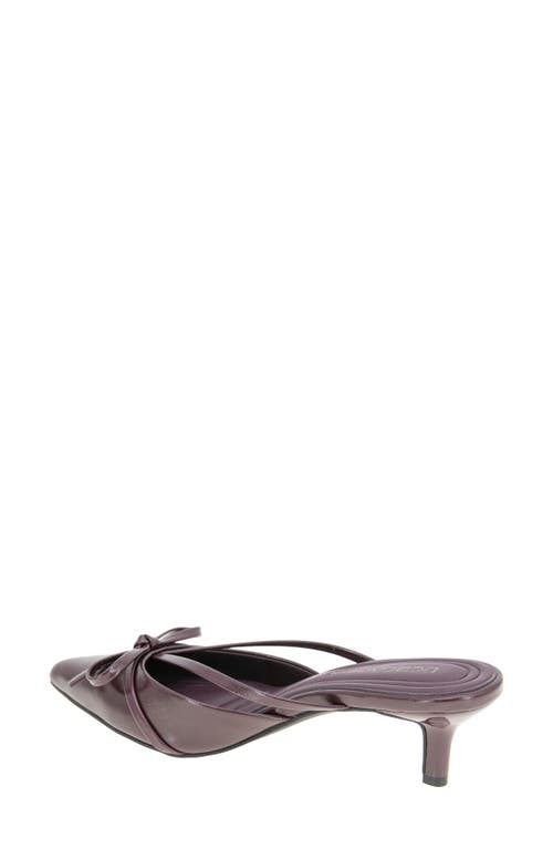 Bcbg Deen Pointed Toe Kitten Heel Mule In Burgundy