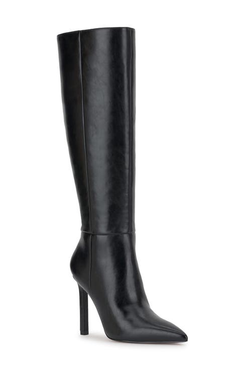 Dilea Faux Leather Knee High Boot