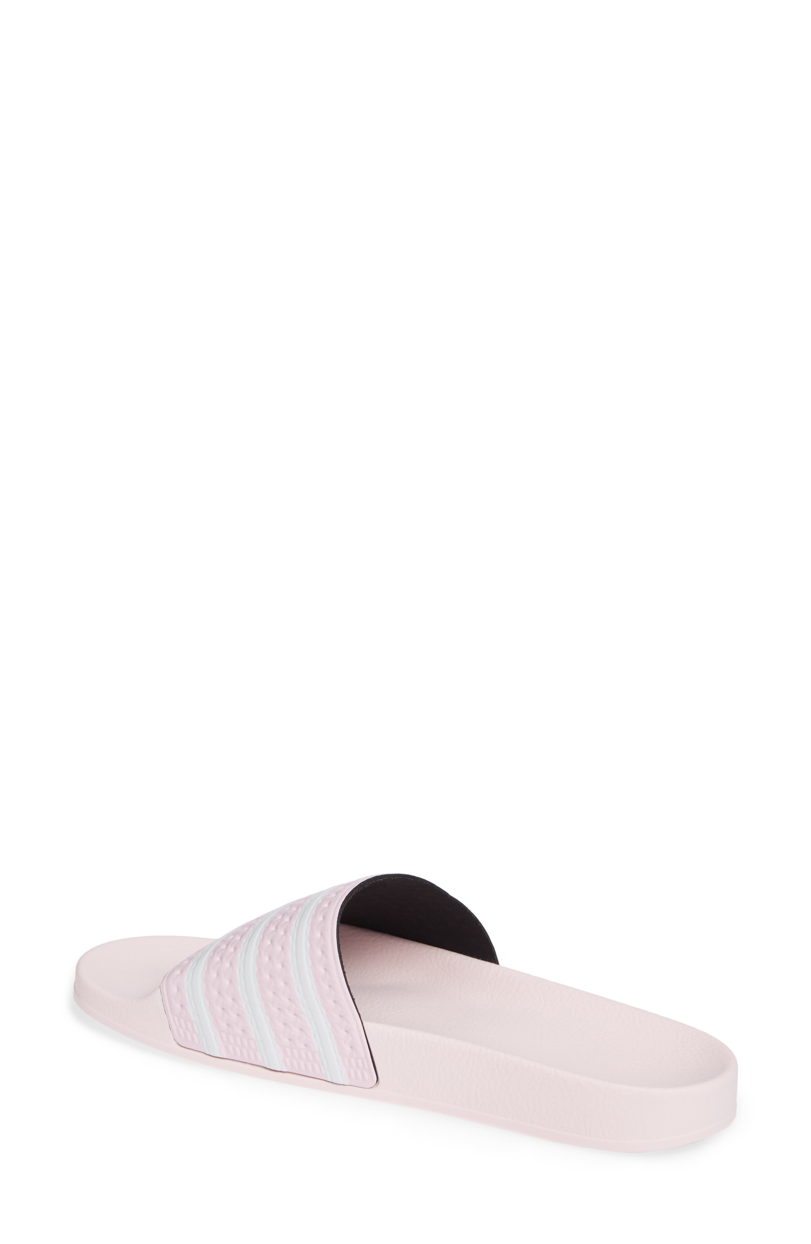 Adilette Slide Sandal, Alternate, color, CLEAR PINK