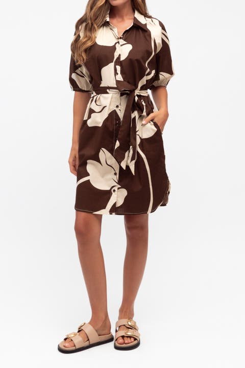 Chocolate Bloom Short Dress