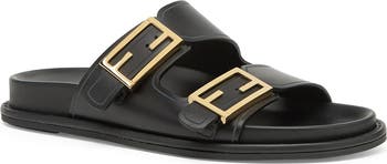 【FENDI】お買得★Feel ダブル ストラップ スライダー Fendi Feel Dual Strap Slide Sandal (Women) | Nordstrom