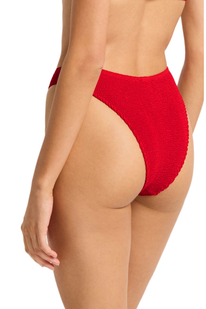 Christy Bikini Bottoms, Alternate, color, BAYWATCH RED ECO