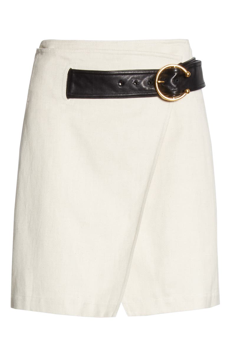 A.L.C. Cami Cotton & Linen Wrap Skirt, Alternate, color,