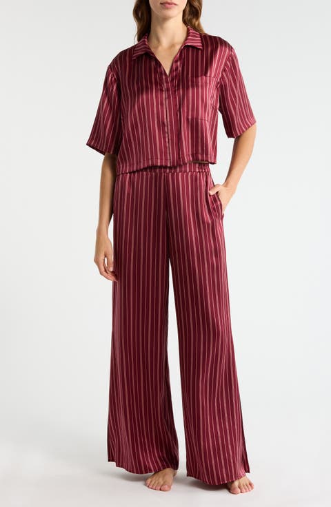 Washable High Waist Silk Pajamas