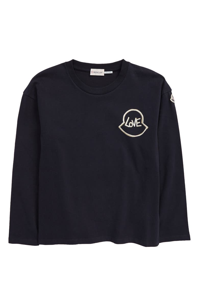 Moncler Kids' Logo Graphic Tee, Main, color,
