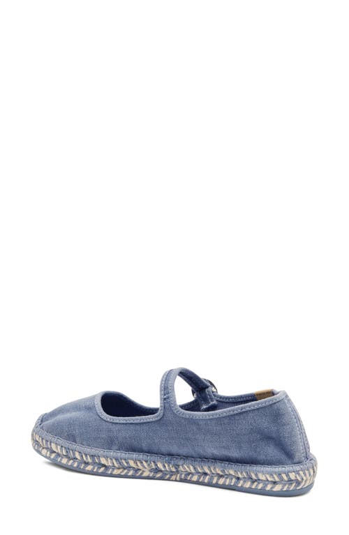 Free People Oasis Mary Jane Espadrille In Washed Nautical Blue