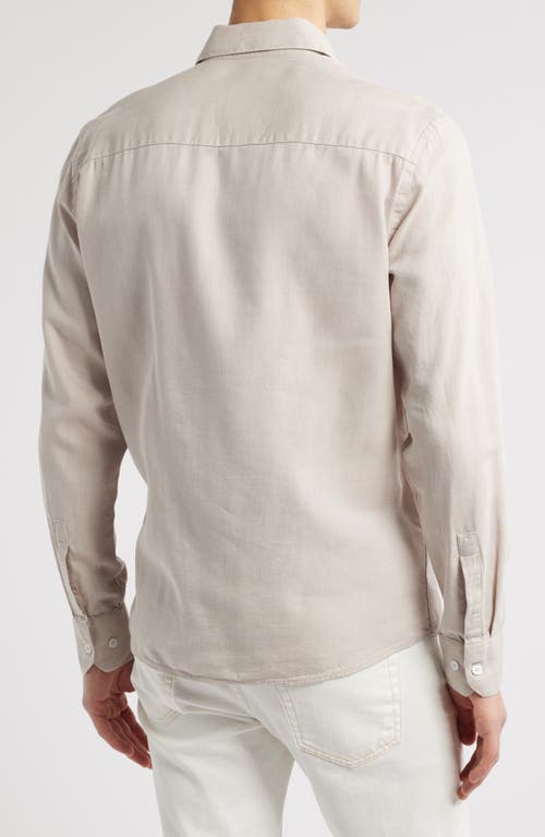 Robert Barakett Cranford Cotton & Lyocell Button-up Shirt In Brown
