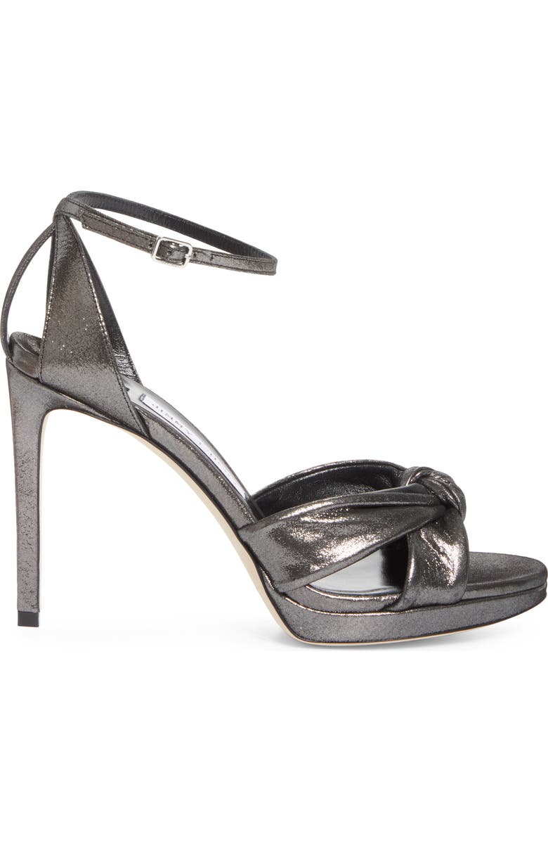 Jimmy Choo Rosie Ankle Strap Sandal, Alternate, color, Anthracite