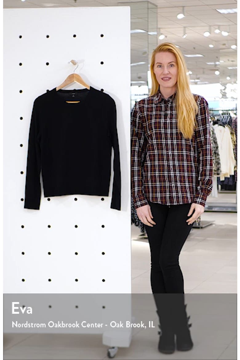 Margot Crewneck Re-Imagined Wool Sweater video