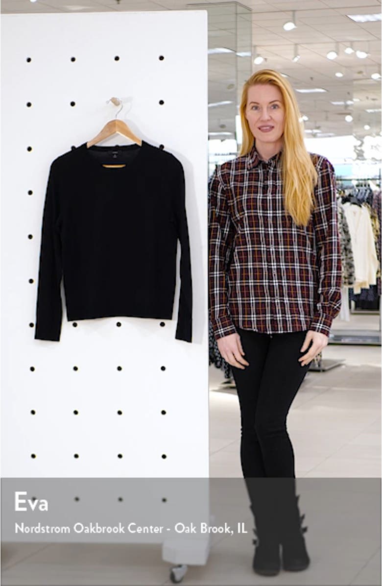 Margot Crewneck Re-Imagined Wool Sweater, sales video thumbnail