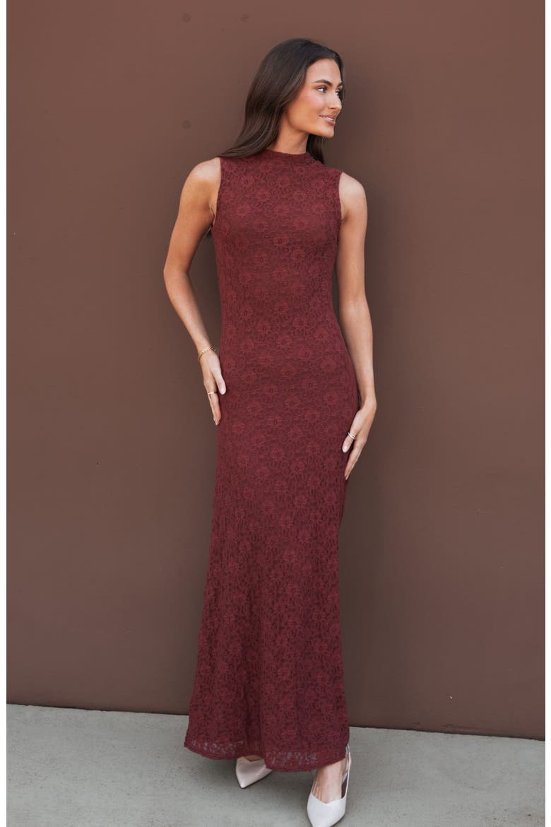 Atlas Maxi Dress, Alternate, color, CABERNET