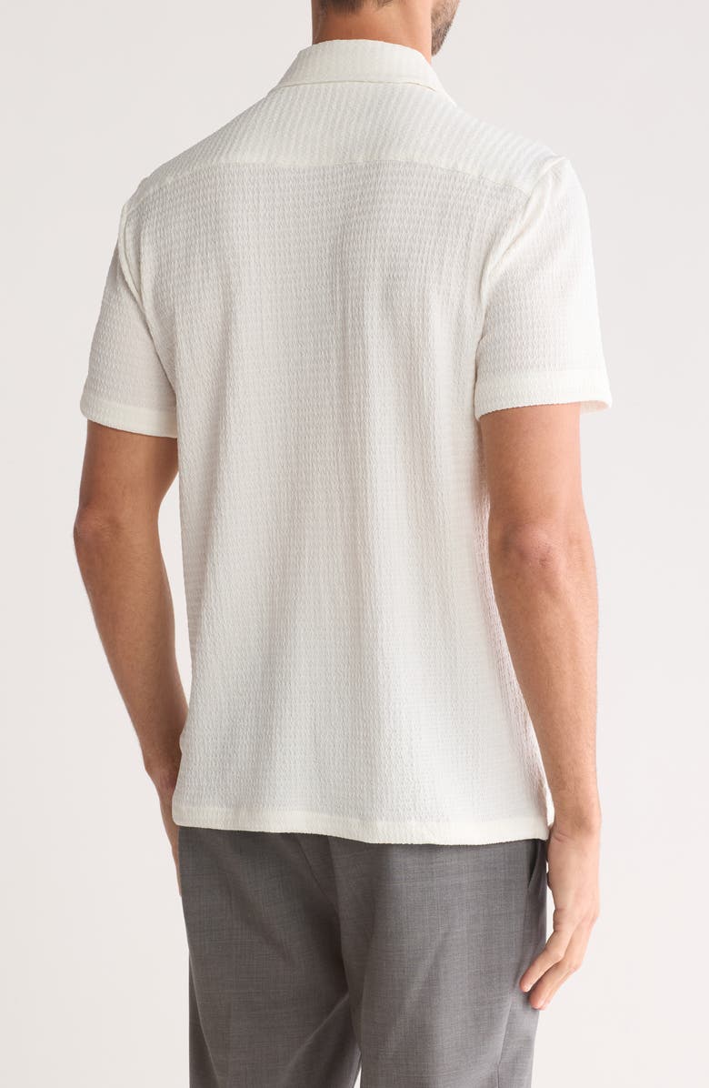 Cactus Man Texture Short Sleeve Shirt, Alternate, color, White