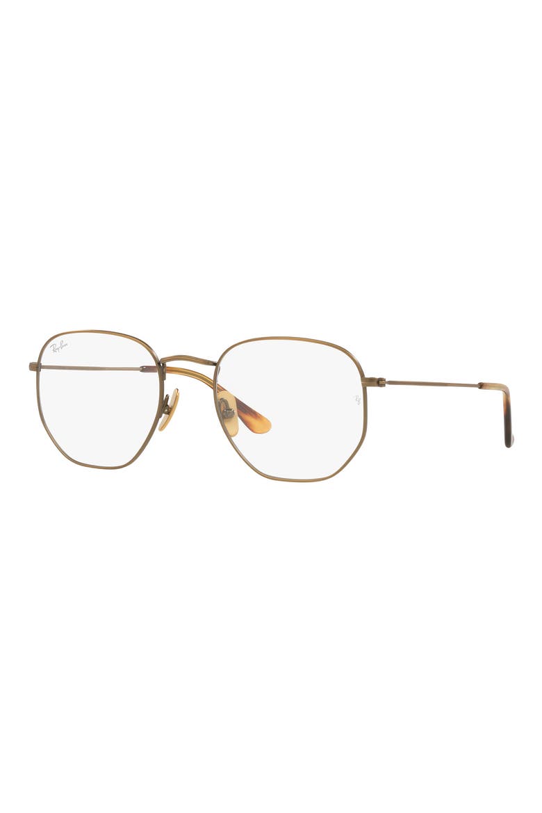 RX8148V 54mm Irregular Optical Glasses, Alternate, color, GOLD