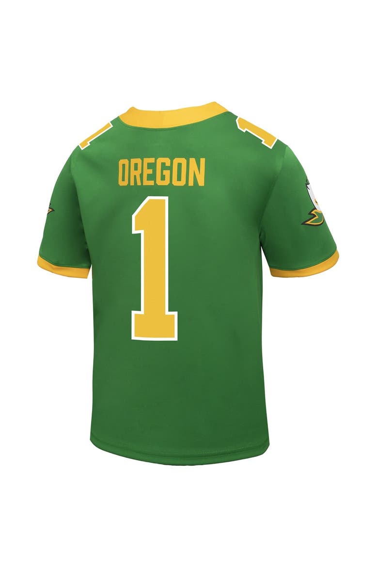 Youth Nike #1 Apple Green Oregon Ducks Alternate Replica Football Jersey, Alternate, color, Apple Green