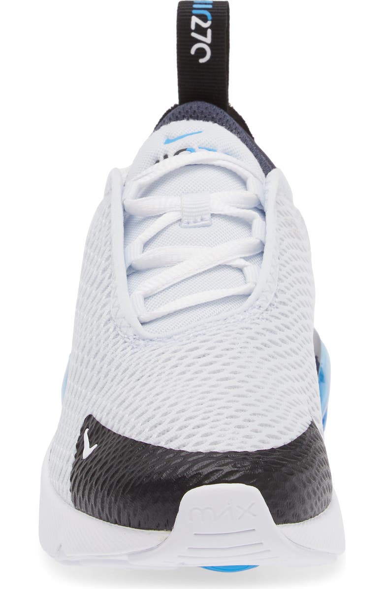 Nike Kids' Air Max 270 Sneaker, Alternate, color, Football Grey/ Black/ Blue