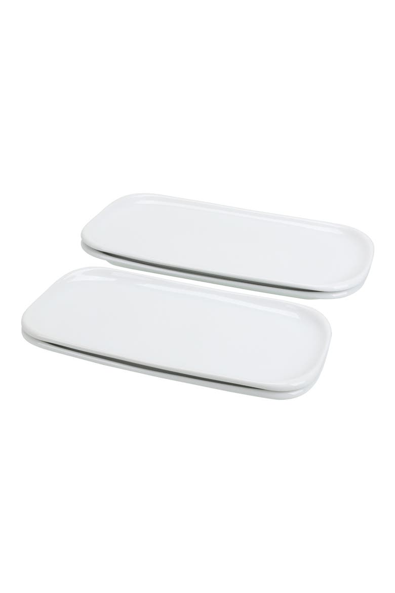 Lena Set of 4 Serving Platter Set, Main, color, WHITE