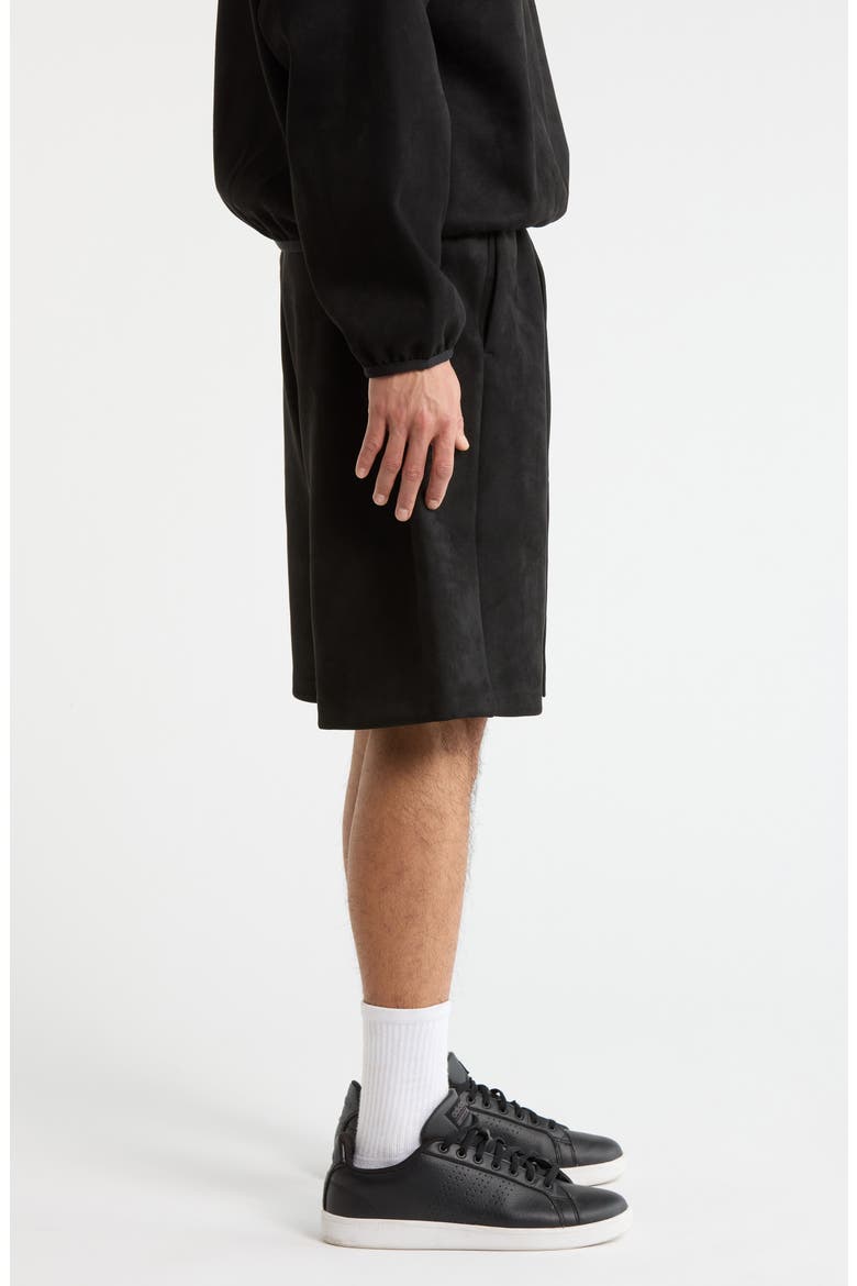 Relaxed Fleece Sweat Shorts, Alternate, color, VINTAGE BLACK