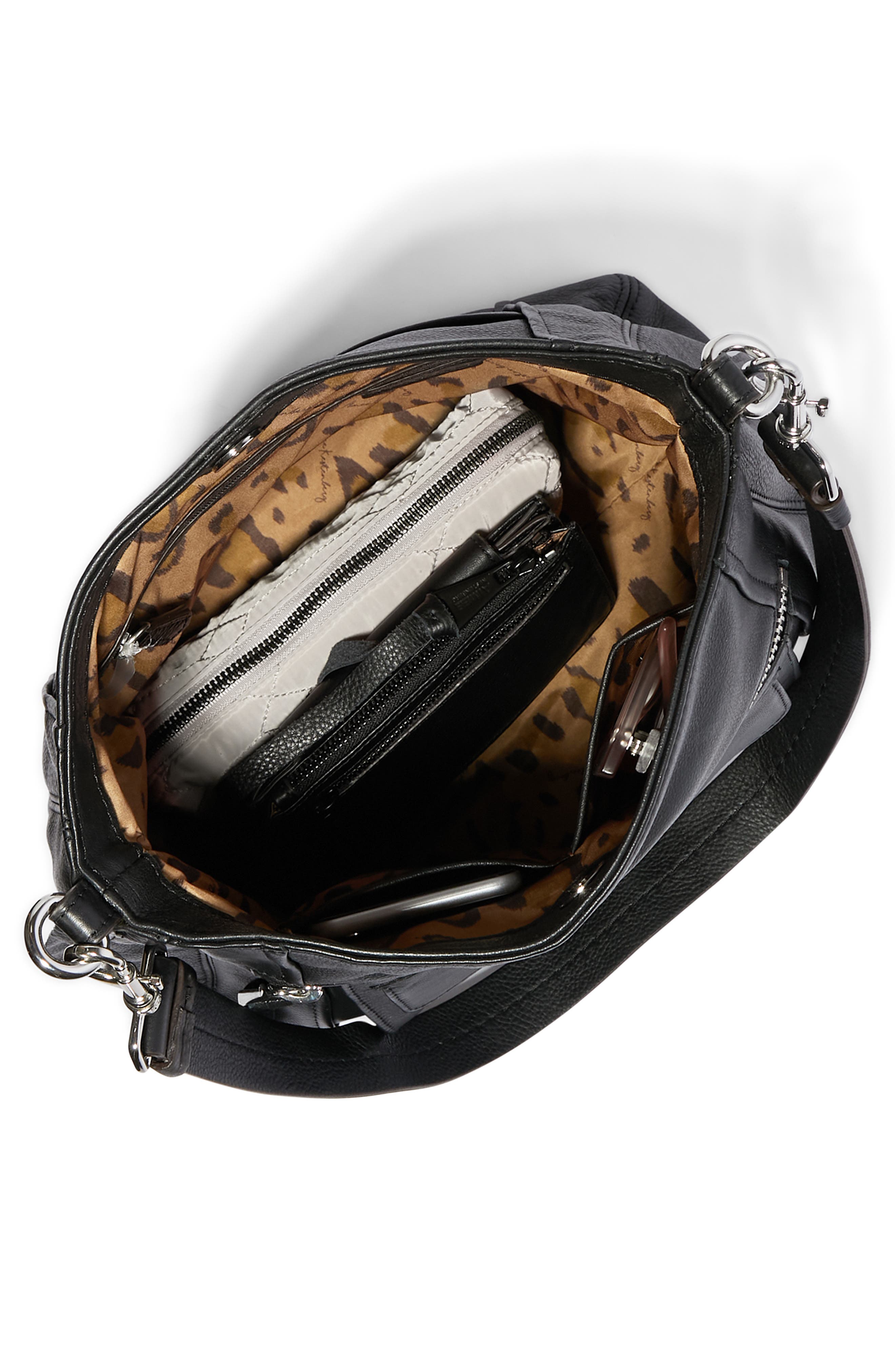Kestenberg Fair Game Hobo Bag, Alternate, color, BLACK GLOVED TANNED