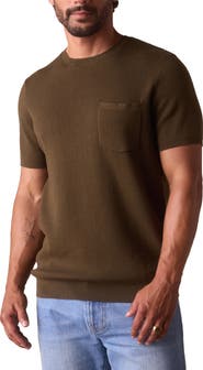 The Normal Brand Waffle Stitch Short Sleeve Sweater
