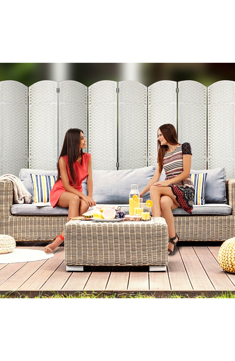 SORBUS 8-Panel Room Divider, Alternate, color,