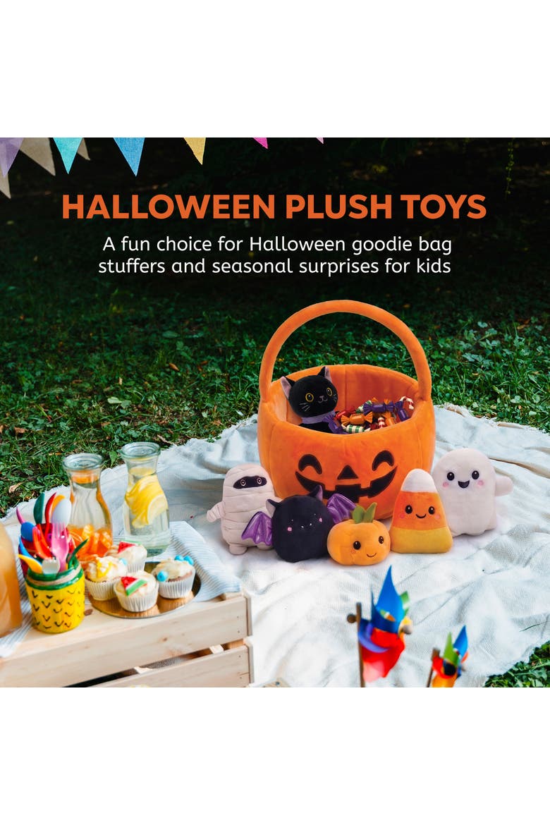 6 -Piece Halloween Plush Toys Set Kawaii Mini Stuffed Animals Halloween Party Favors for Kids, Alternate, color, Multicolor