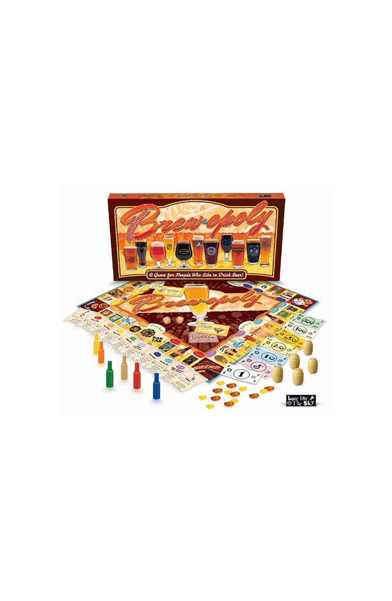 Late for the Sky Brewopoly Monopoly Monopoly Board Game, Main, color, Multicolored