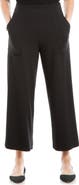 MAX STUDIO Ponte Crop Wide Leg Pull-On Pants