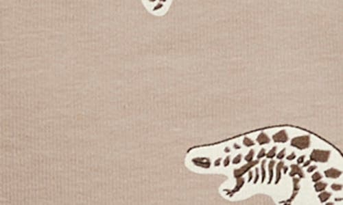 Miles The Label Kids' Dino Fossil Graphic Sweat Shorts In Sand