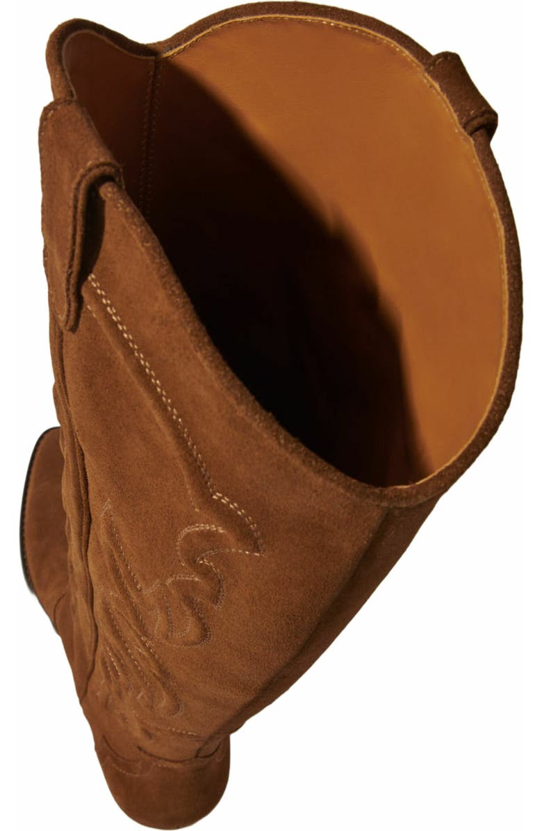 maje Suede cowboy boots, Alternate, color,