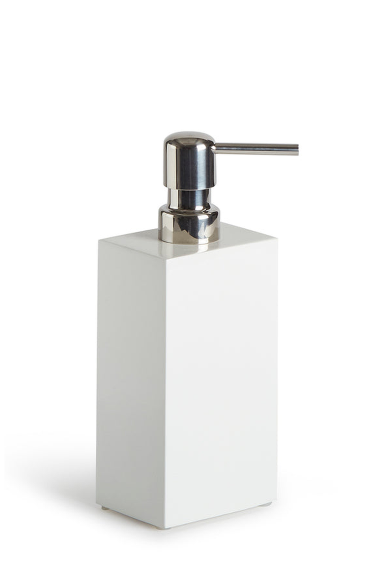Lacquer Soap Dispenser, Main, color, White